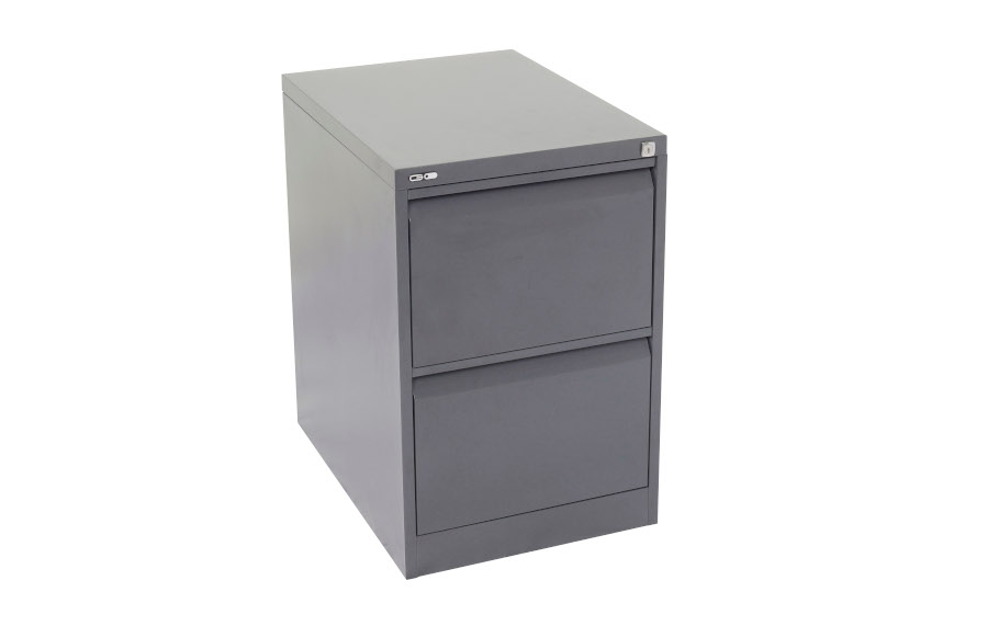 Go 2 Drawer Metal Filing Cabinet